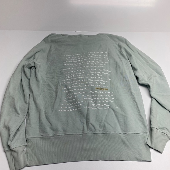 Men's SoulCycle Teal Beach Waves Sweatshirt - Size Medium - Picture 4 of 7